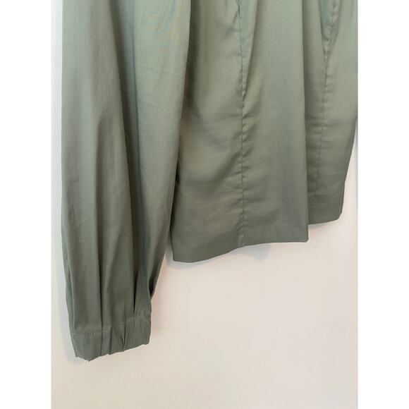 CLUB MONACO TIE NECK BALLOON SLEEVE TOP NWT SIZE 0 - Picture 6 of 8